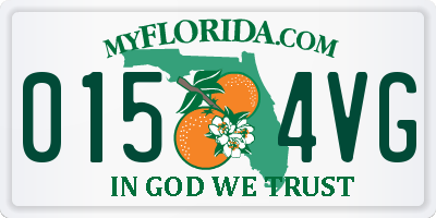 FL license plate 0154VG