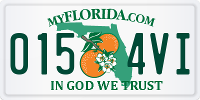 FL license plate 0154VI