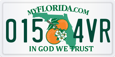 FL license plate 0154VR