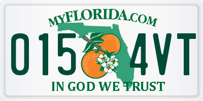 FL license plate 0154VT