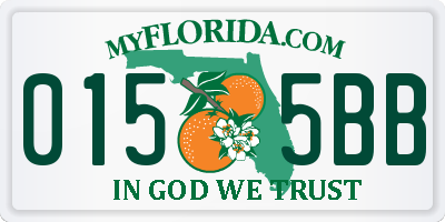 FL license plate 0155BB
