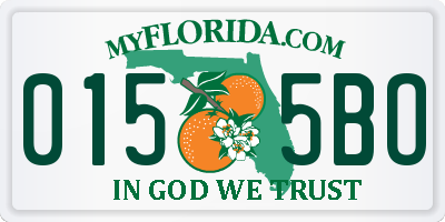 FL license plate 0155BO