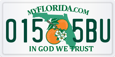 FL license plate 0155BU