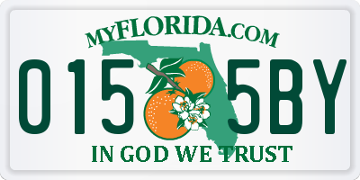 FL license plate 0155BY