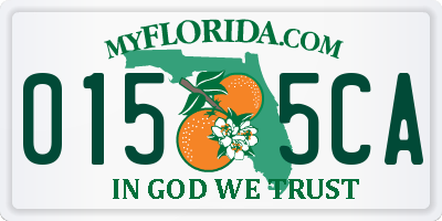 FL license plate 0155CA
