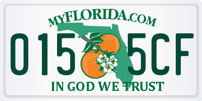 FL license plate 0155CF