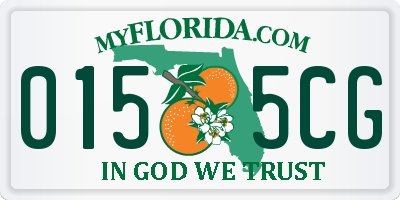 FL license plate 0155CG