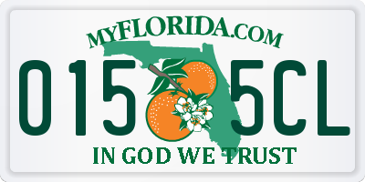 FL license plate 0155CL