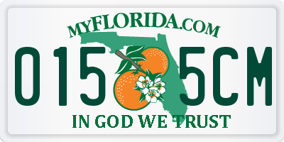 FL license plate 0155CM