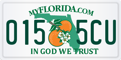 FL license plate 0155CU