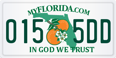 FL license plate 0155DD