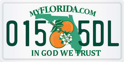 FL license plate 0155DL