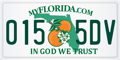 FL license plate 0155DV