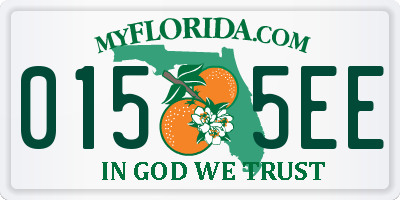 FL license plate 0155EE