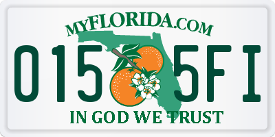 FL license plate 0155FI
