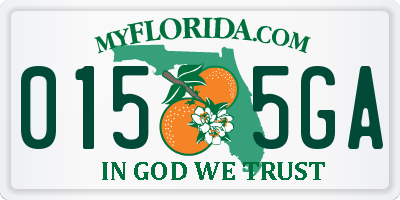 FL license plate 0155GA