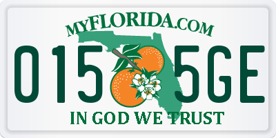 FL license plate 0155GE