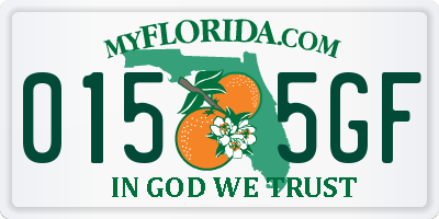 FL license plate 0155GF
