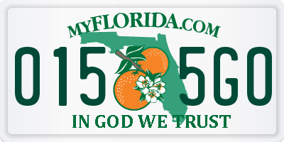 FL license plate 0155GO