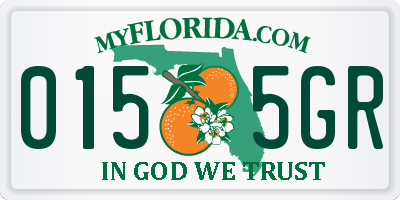 FL license plate 0155GR