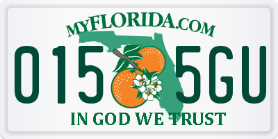FL license plate 0155GU