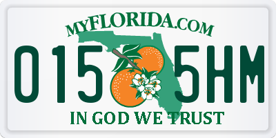 FL license plate 0155HM