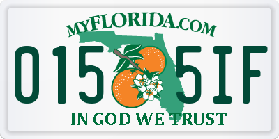FL license plate 0155IF