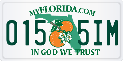 FL license plate 0155IM
