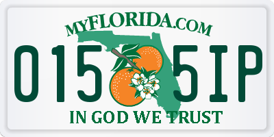 FL license plate 0155IP