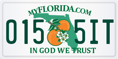 FL license plate 0155IT