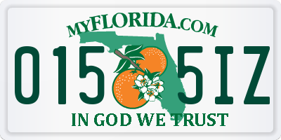 FL license plate 0155IZ