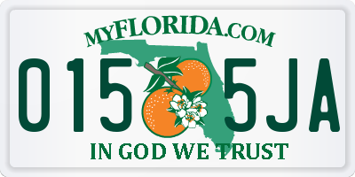 FL license plate 0155JA