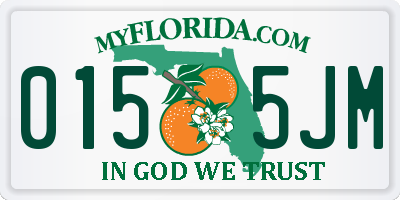 FL license plate 0155JM