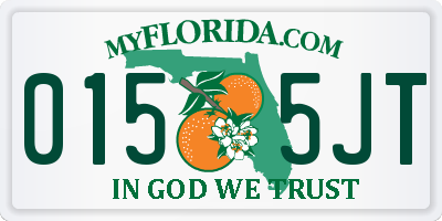 FL license plate 0155JT