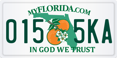 FL license plate 0155KA