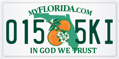 FL license plate 0155KI