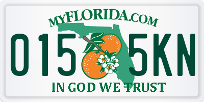 FL license plate 0155KN