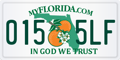 FL license plate 0155LF