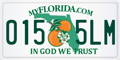 FL license plate 0155LM