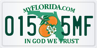 FL license plate 0155MF