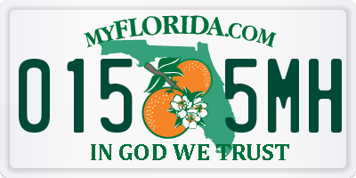 FL license plate 0155MH