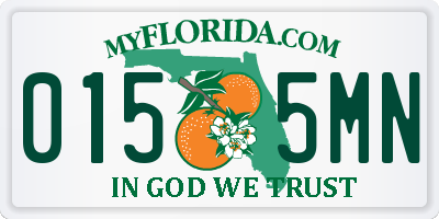 FL license plate 0155MN