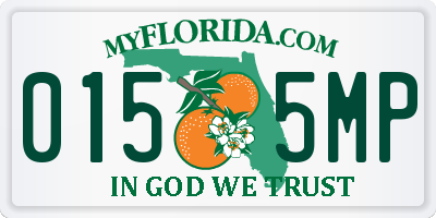 FL license plate 0155MP