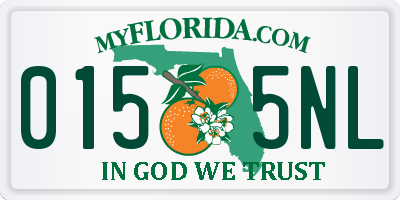 FL license plate 0155NL