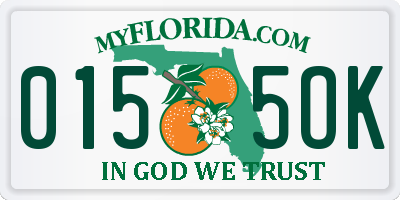 FL license plate 0155OK