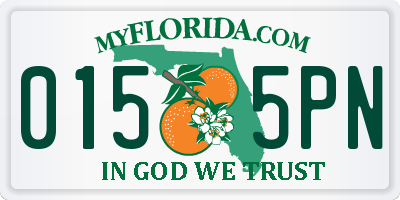 FL license plate 0155PN