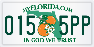 FL license plate 0155PP