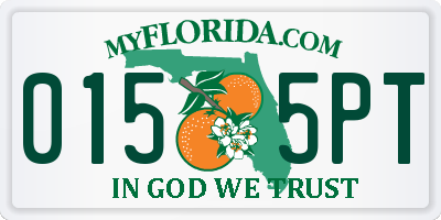 FL license plate 0155PT