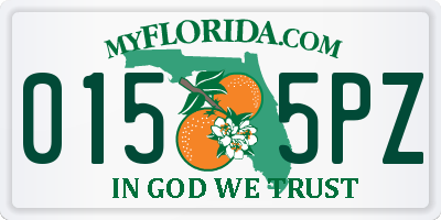 FL license plate 0155PZ