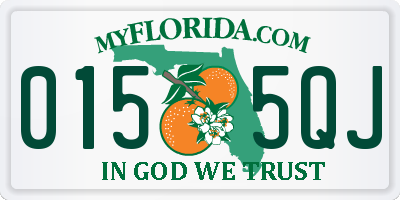 FL license plate 0155QJ